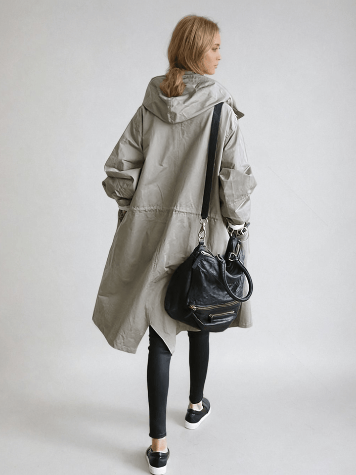 Sophie | Relaxed Fit Button Front Raincoat