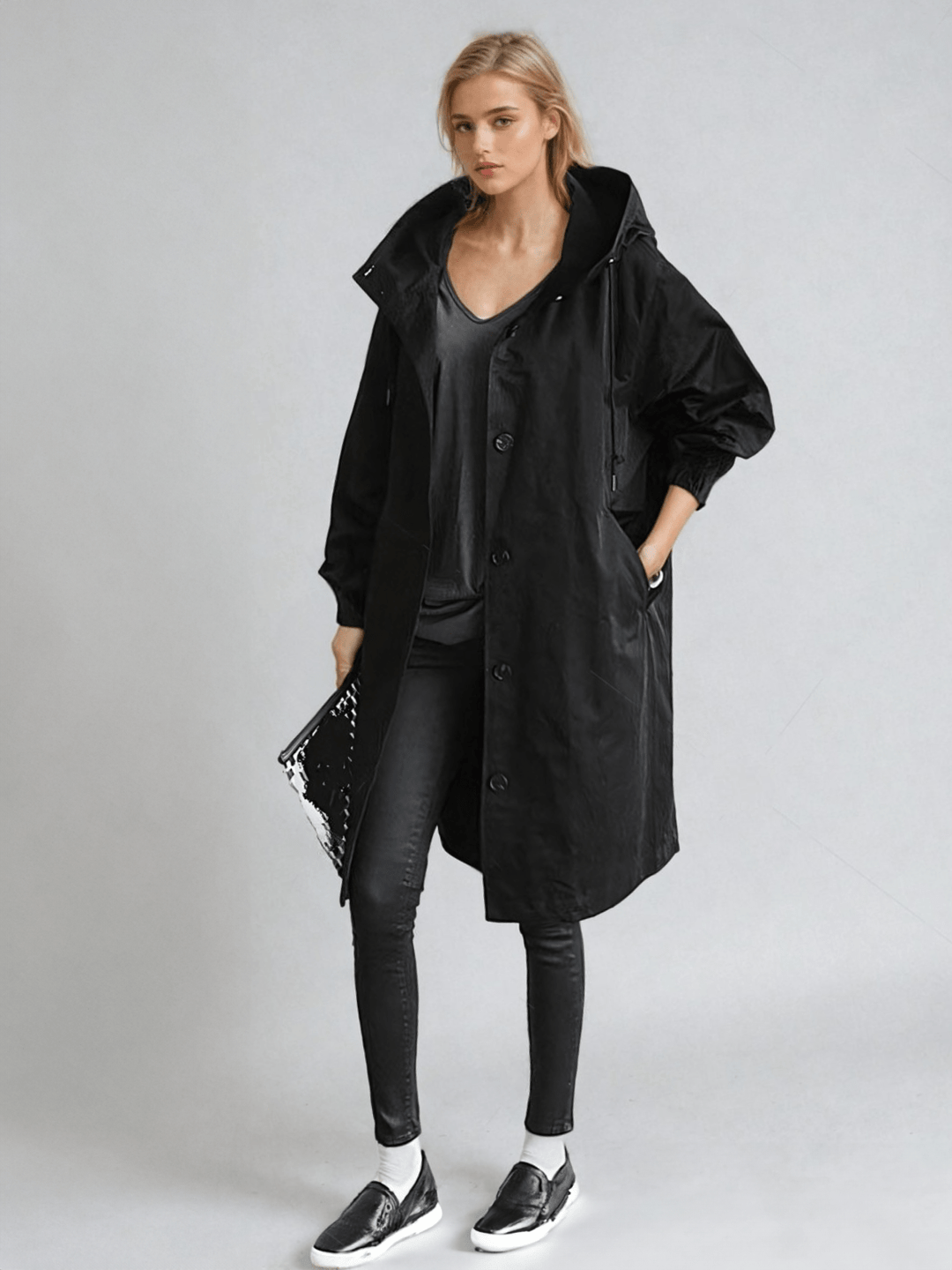 Sophie | Relaxed Fit Button Front Raincoat