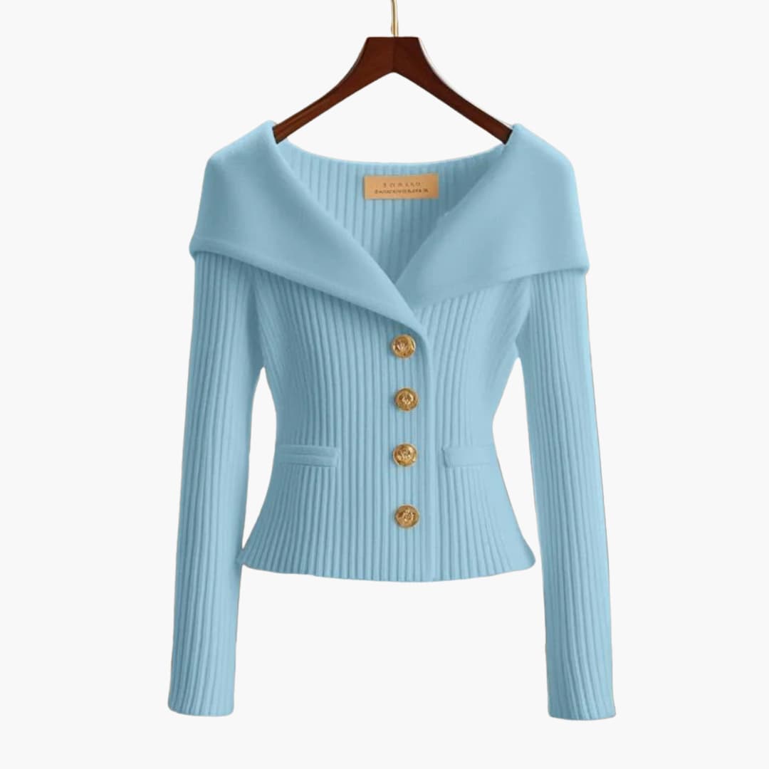 Sierra | Ribbed Knit Button Front Cardigan
