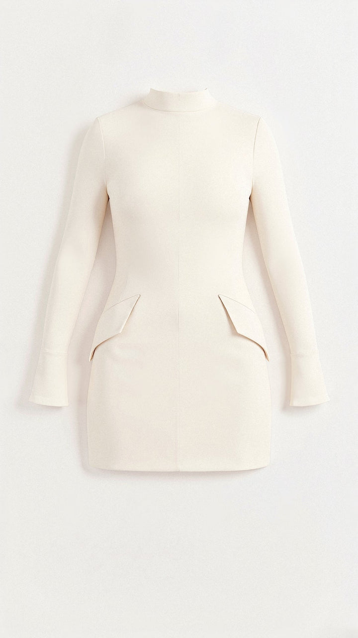 Vivienne | Elegant High Neck Mini Dress