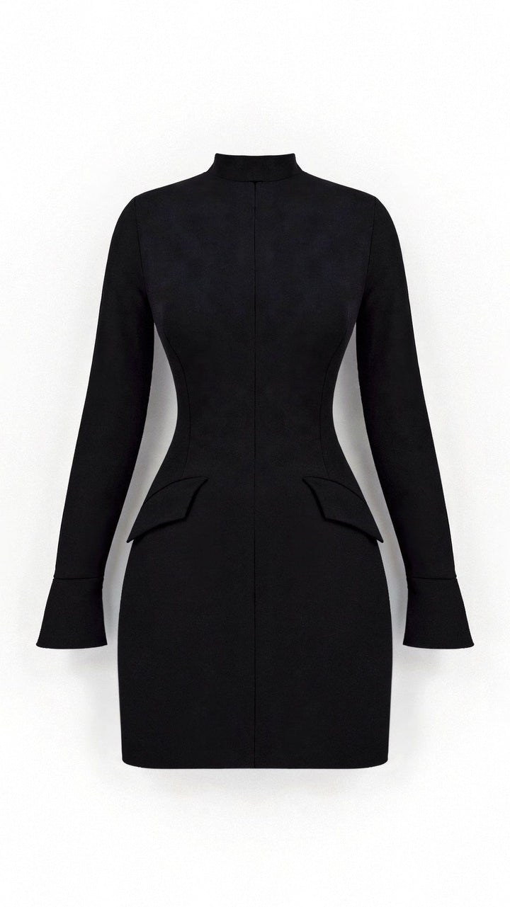 Vivienne | Elegant High Neck Mini Dress