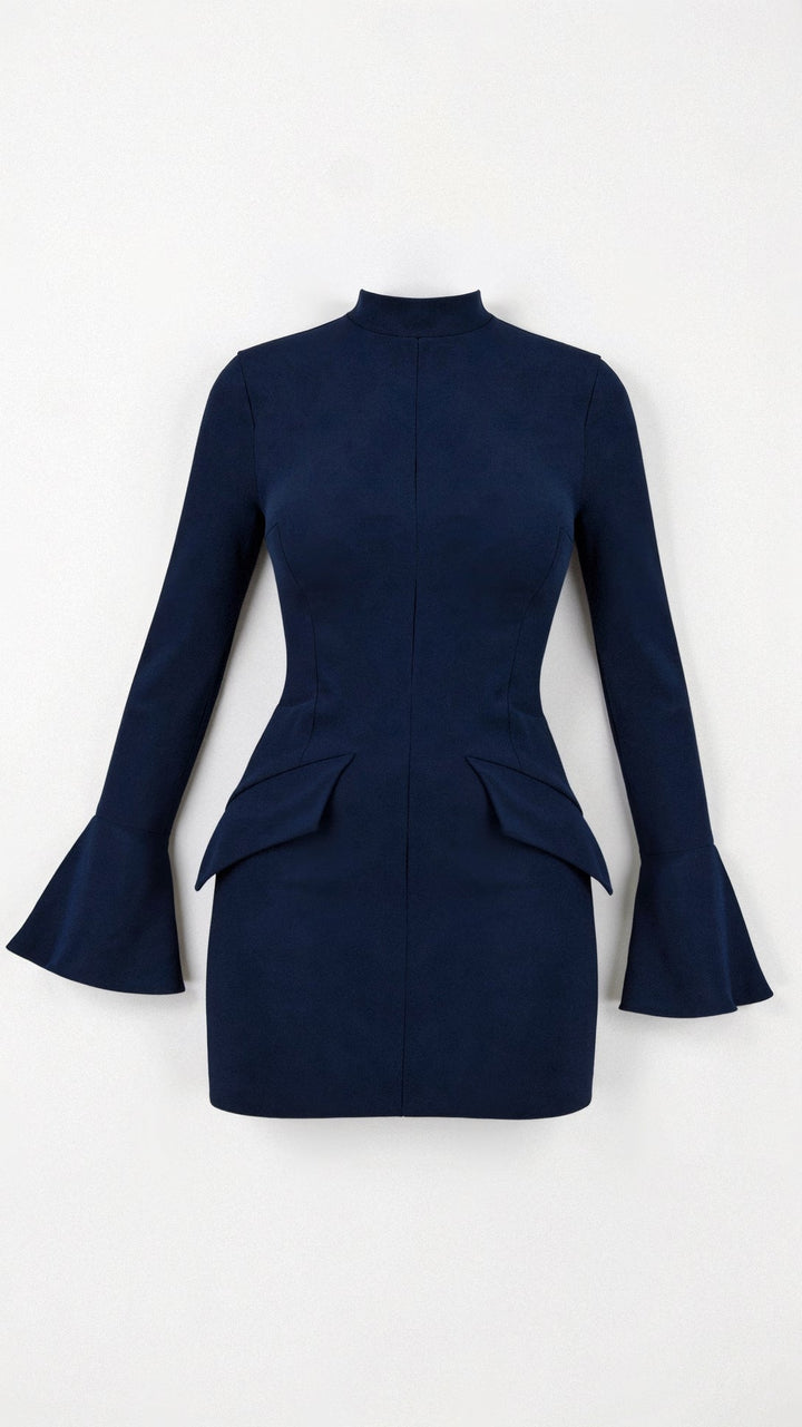 Vivienne | Elegant High Neck Mini Dress