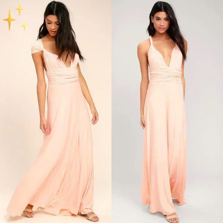 Olivia | Graduation Halter Neck Evening Maxi Dress