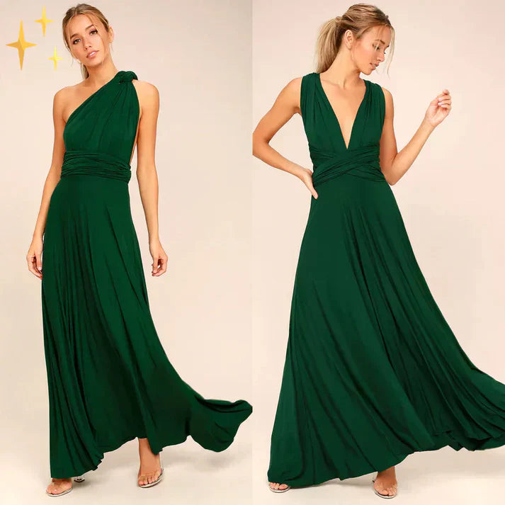 Olivia | Graduation Halter Neck Evening Maxi Dress
