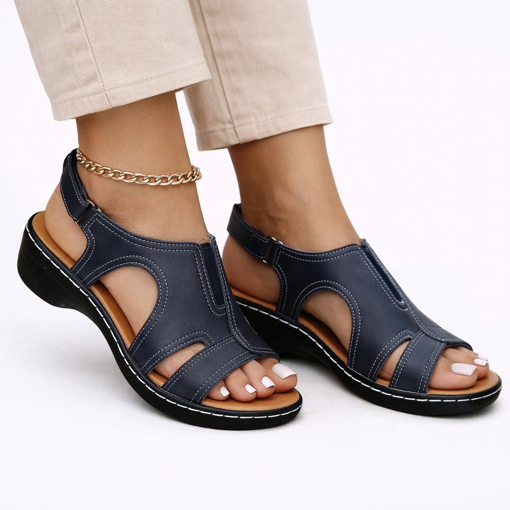 Amelia | Comfortable Cut-Out Walking Sandals