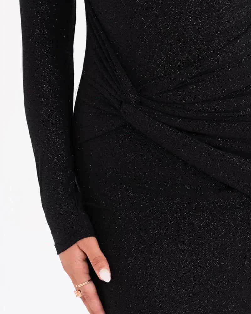 Sophia | Wedding Guest One Shoulder Ruched Maxi Dress