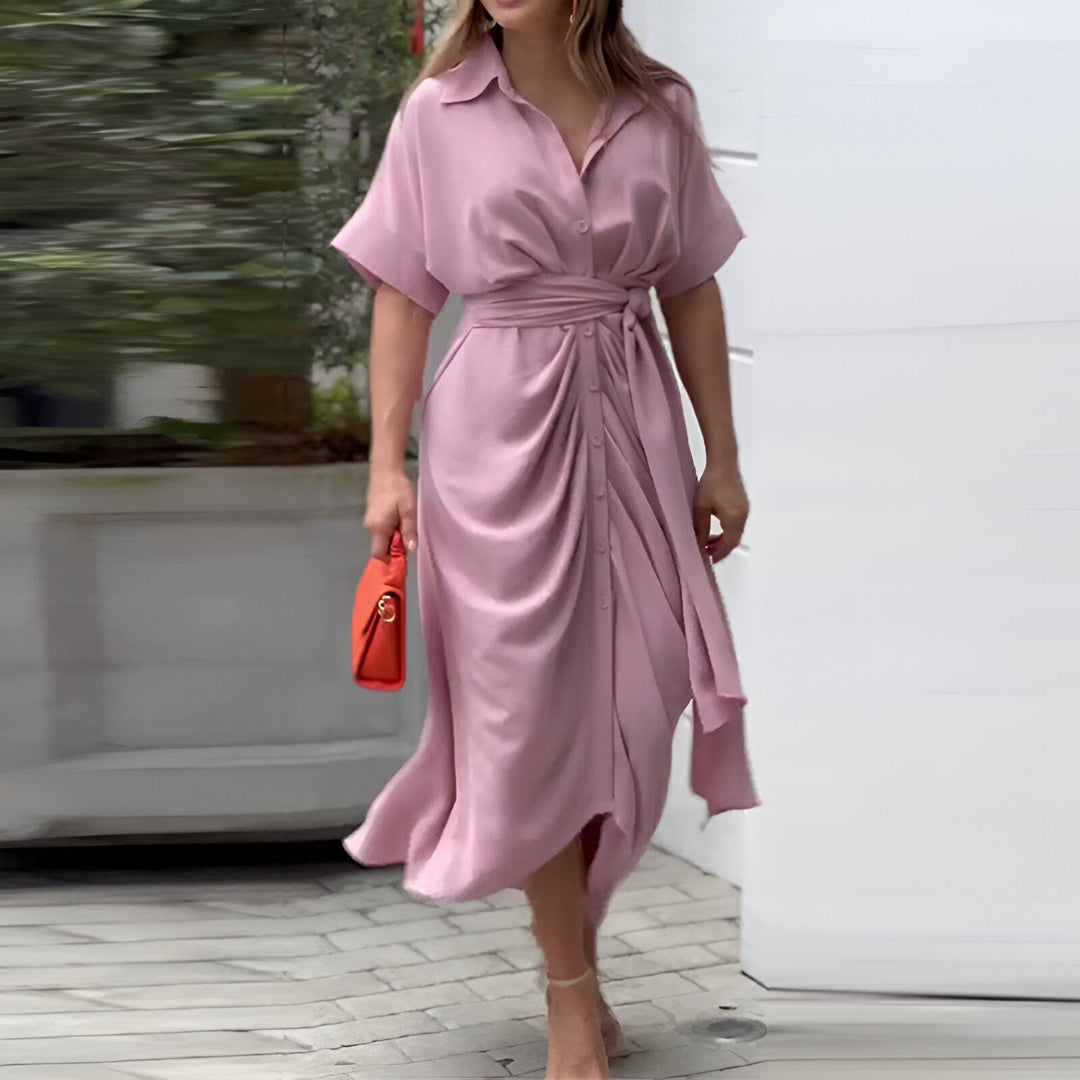 Brielle | Wedding Guest Elegant Draped Party Dress