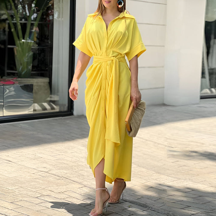 Brielle | Wedding Guest Elegant Draped Party Dress