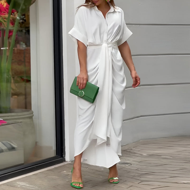 Brielle | Wedding Guest Elegant Draped Party Dress