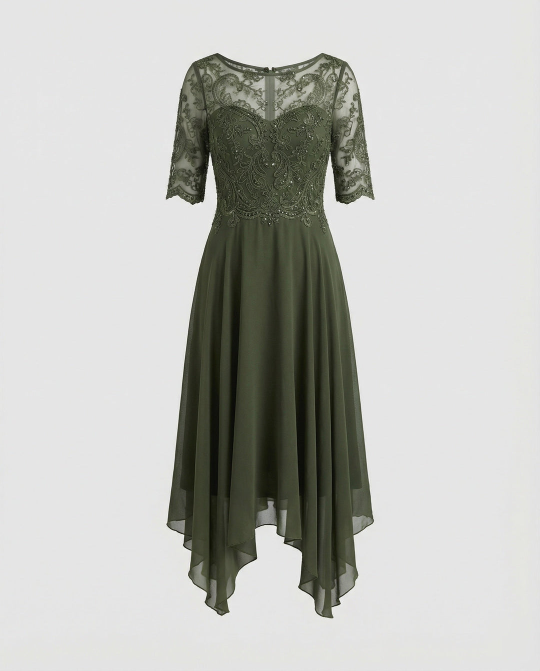 Juliette | Flowing Chiffon Occasion Midi Dress