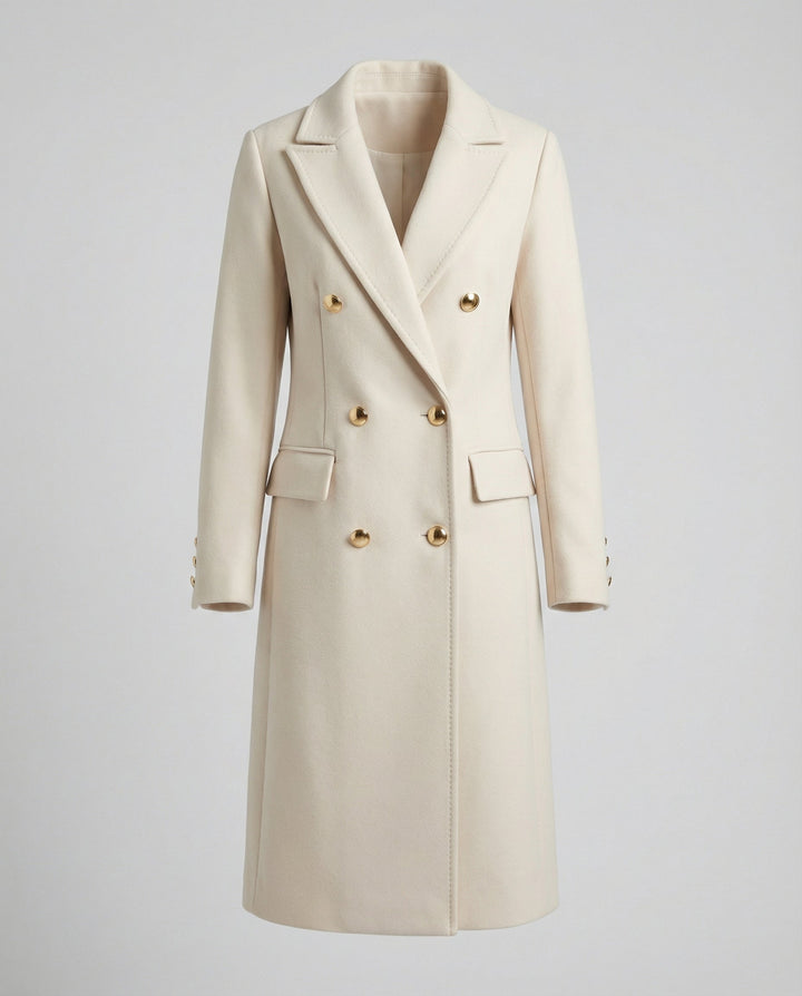 Isabella | Double Breasted Tailored Longline Coat