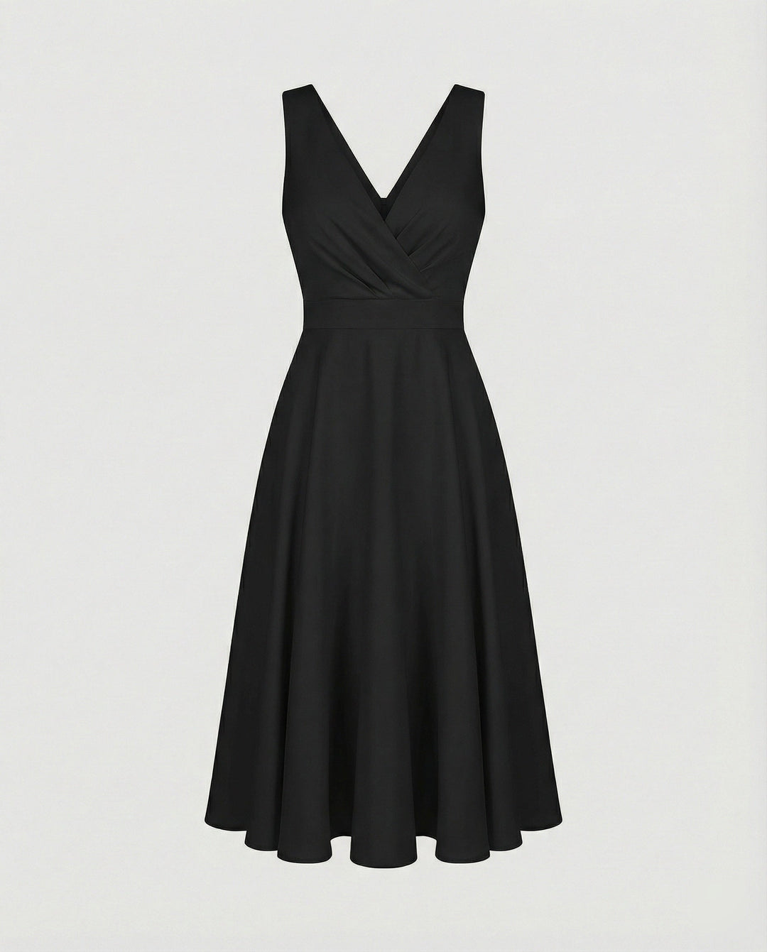 Alina | Wedding Guest Sleeveless Wrap Midi Dress