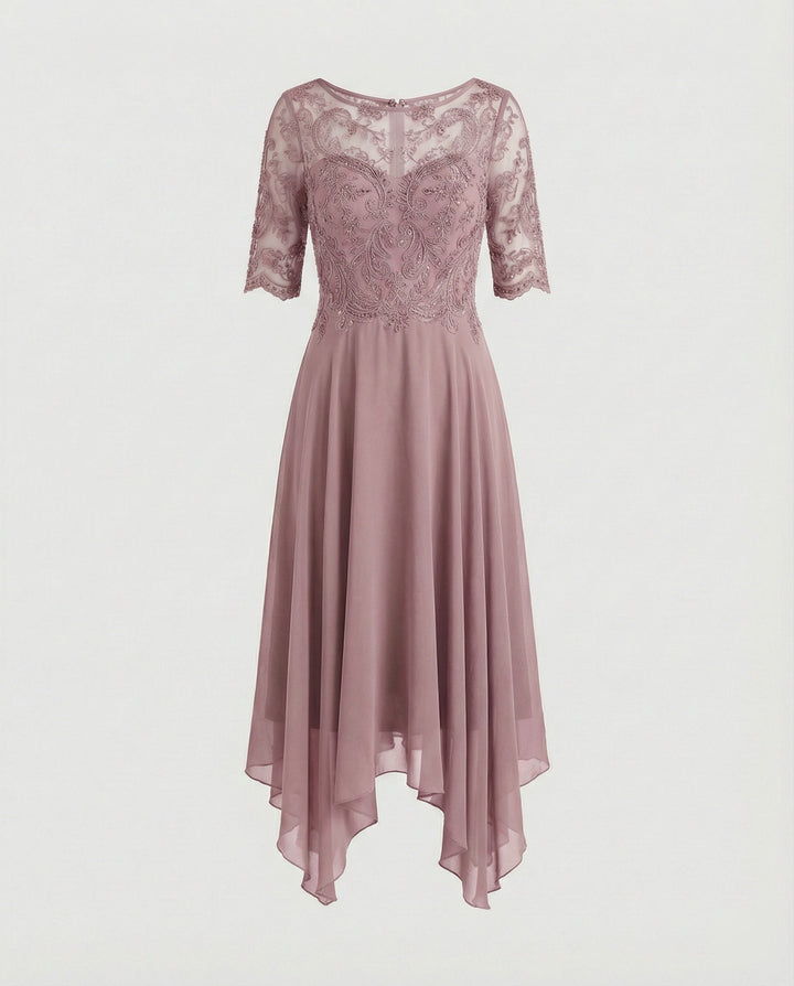 Juliette | Flowing Chiffon Occasion Midi Dress