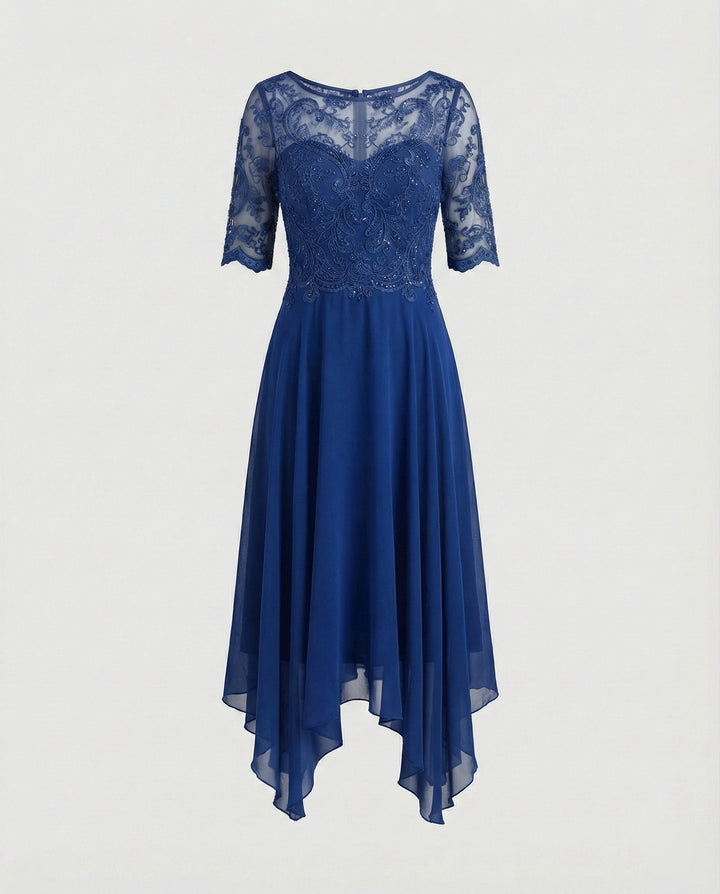 Juliette | Flowing Chiffon Occasion Midi Dress