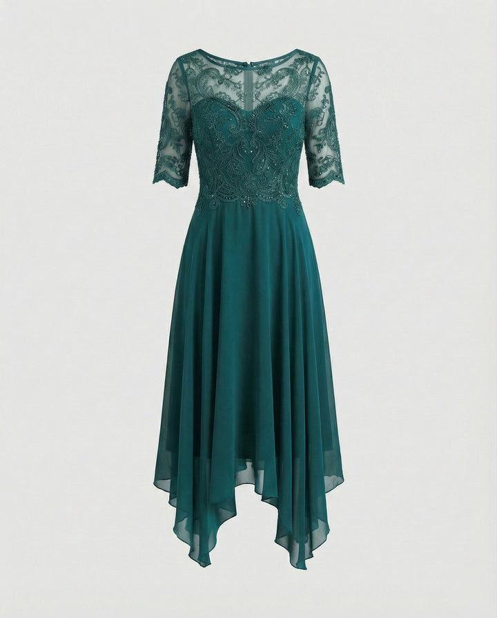 Juliette | Flowing Chiffon Occasion Midi Dress
