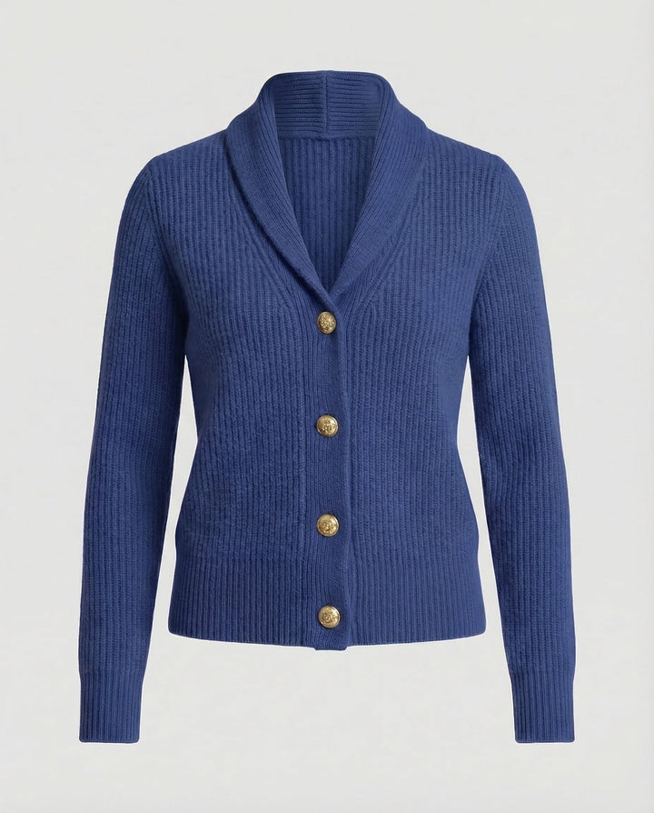 Chloe | Classic Rib Knit Button Front Cardigan