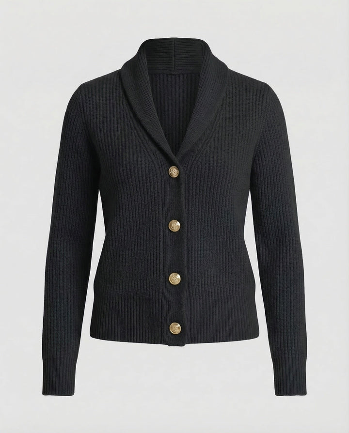 Chloe | Classic Rib Knit Button Front Cardigan