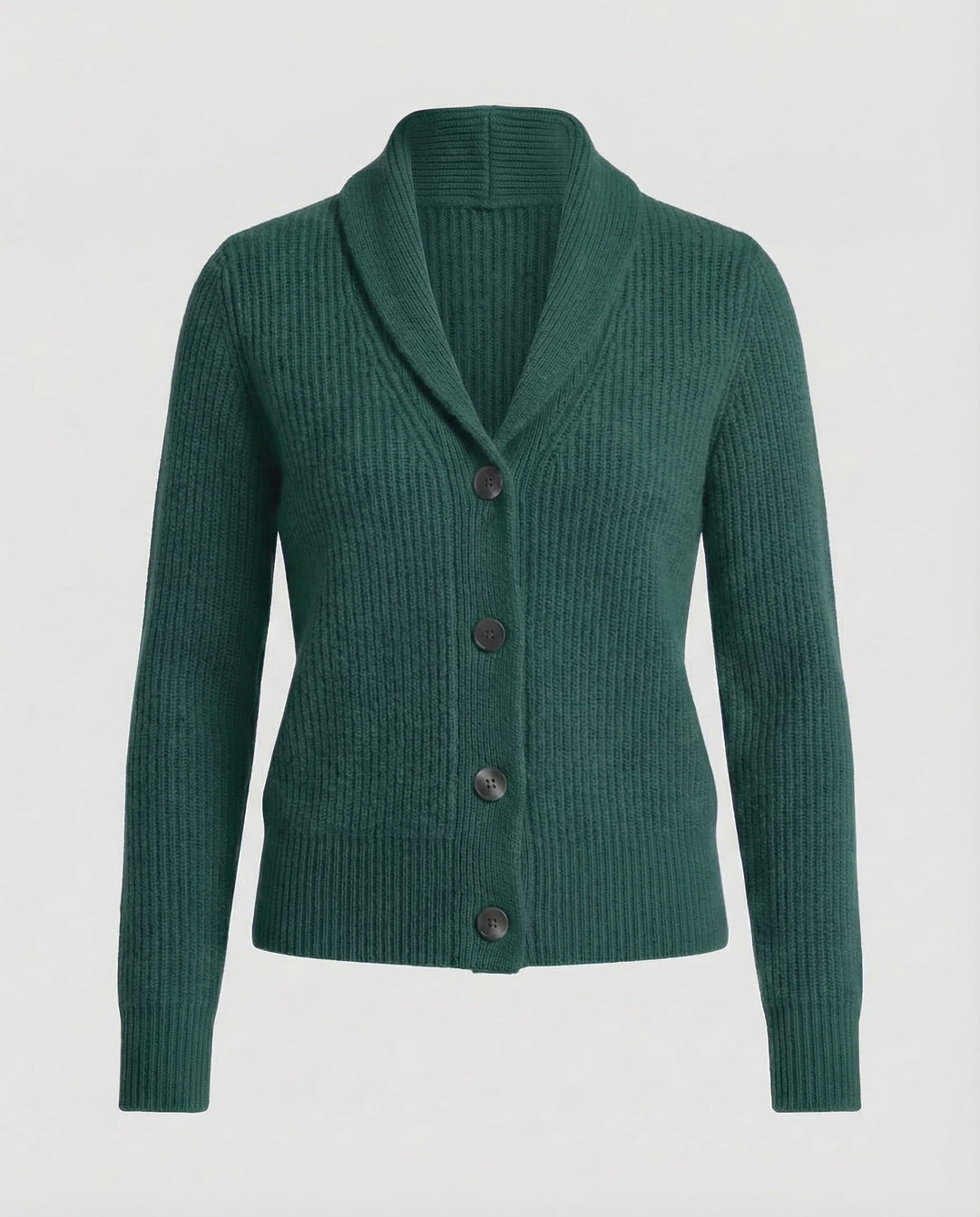 Chloe | Classic Rib Knit Button Front Cardigan