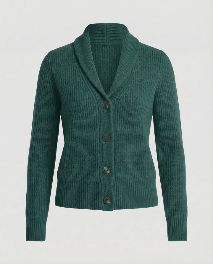 Chloe | Classic Rib Knit Button Front Cardigan