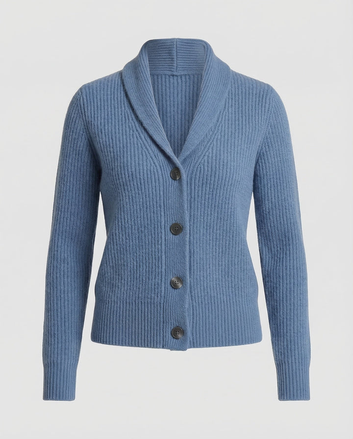 Chloe | Classic Rib Knit Button Front Cardigan