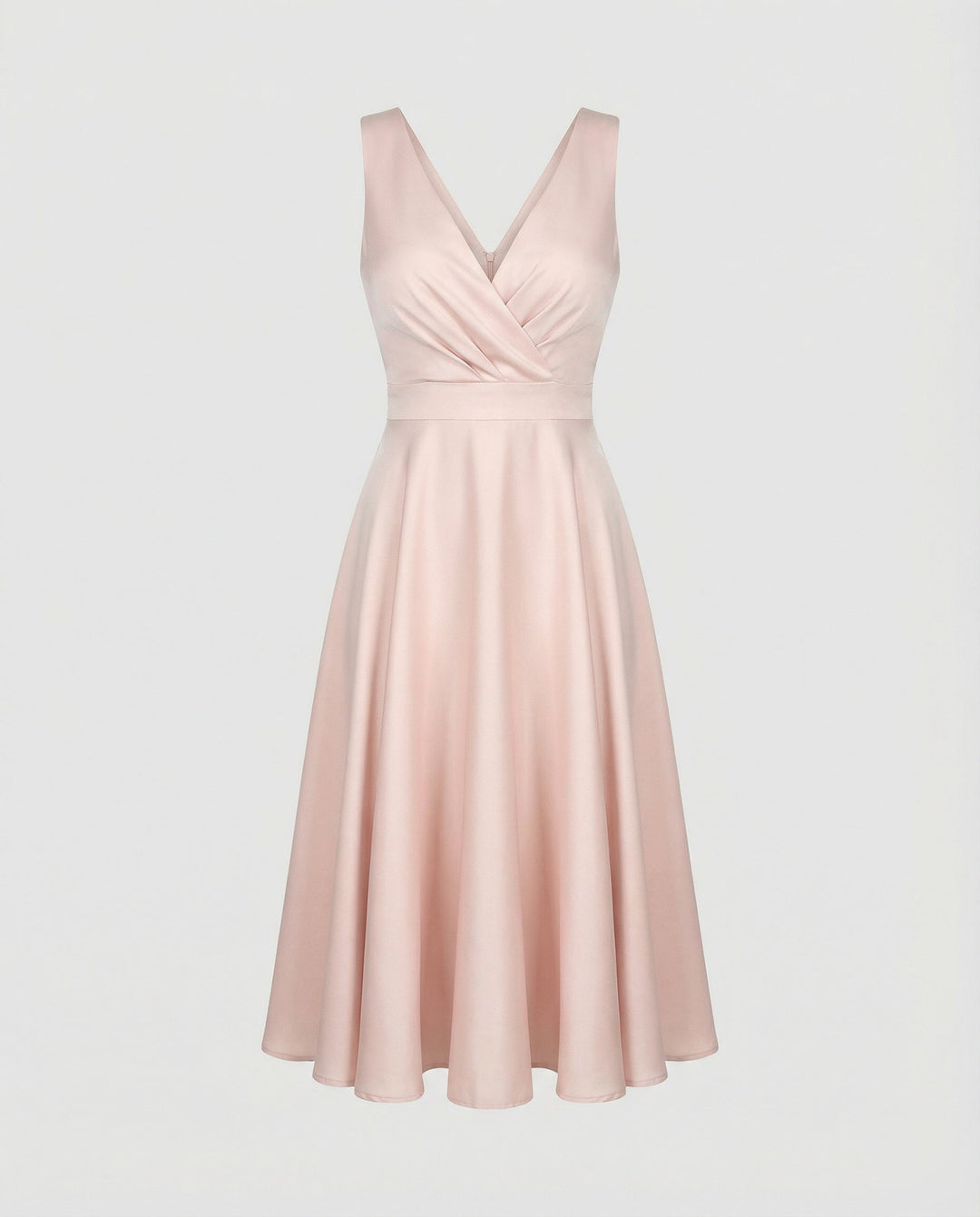Alina | Wedding Guest Sleeveless Wrap Midi Dress