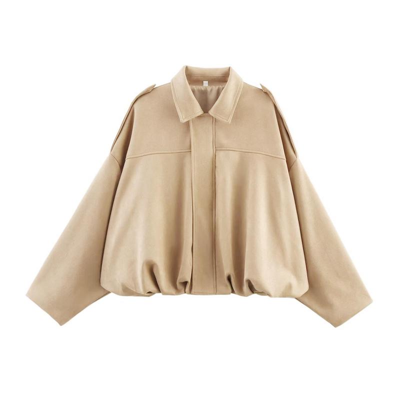 Gianna | Oversized Collared Bomber Jacket