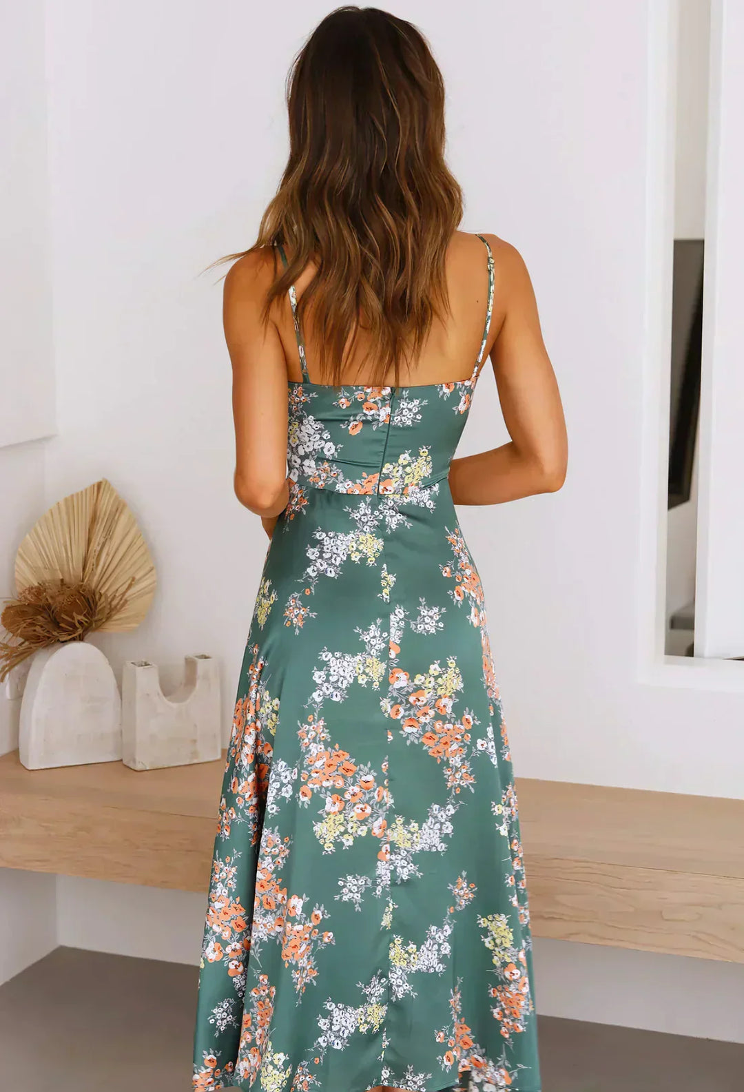 Sophia | Floral Tie Front Maxi Dress
