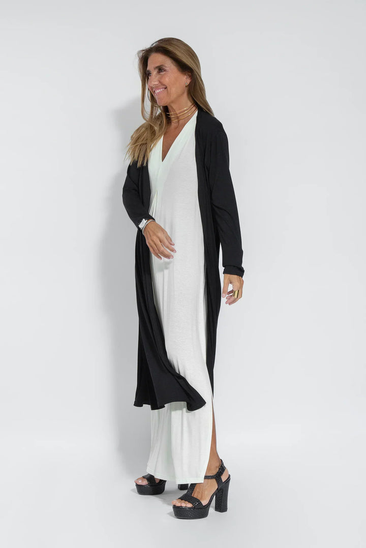 Odessa | Wedding Guest Sleeveless V Neck Maxi Dress