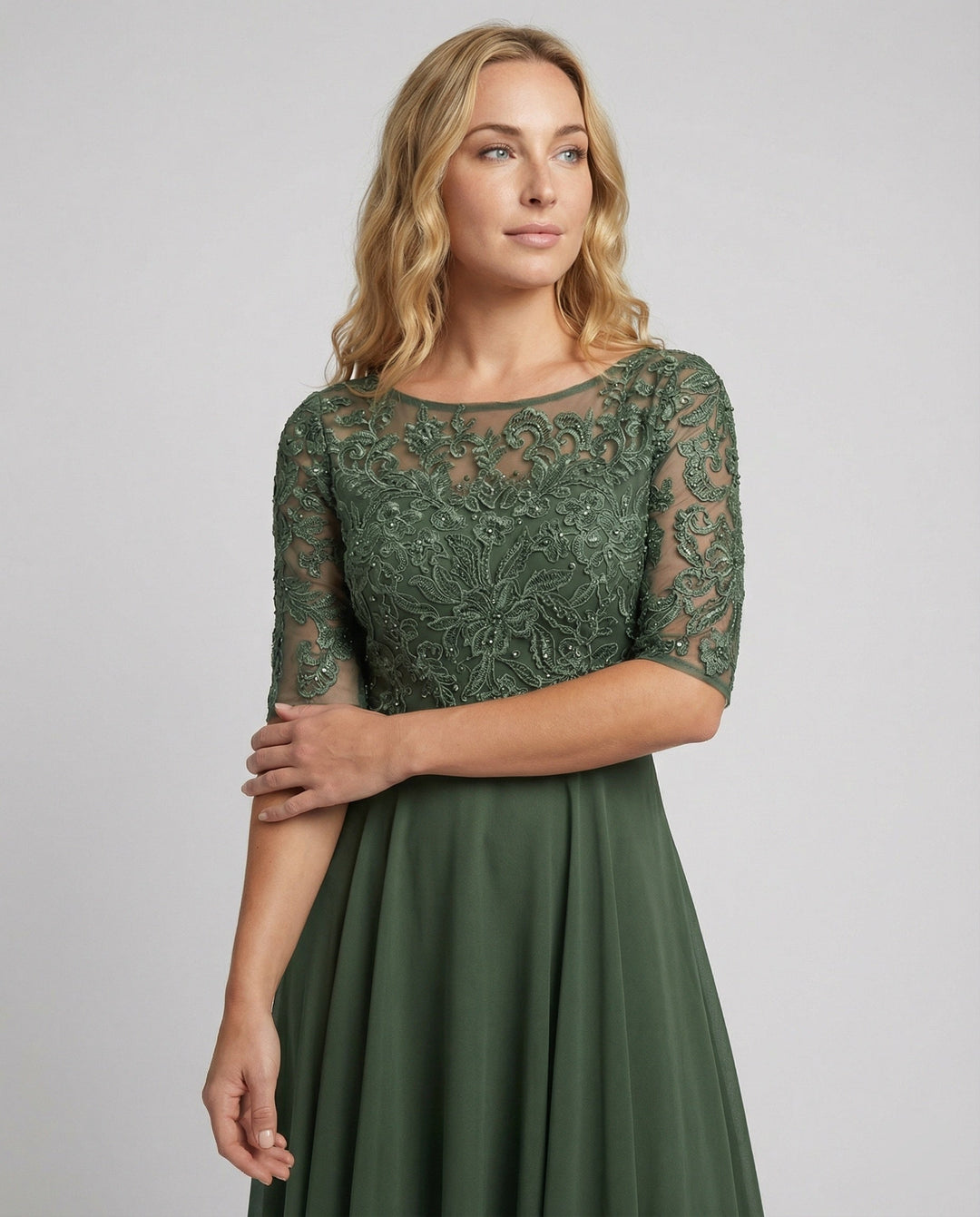 Juliette | Flowing Chiffon Occasion Midi Dress
